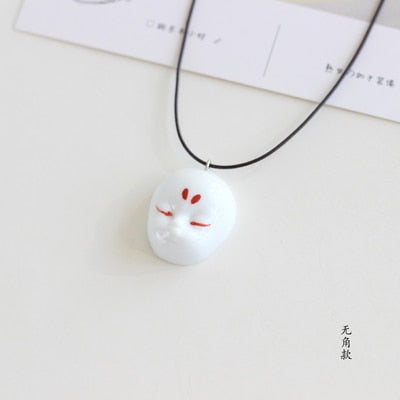 Handmade Personality Ceramic Pendant Necklace Couple girlfriends Friends Special Gift Jewelry #N022